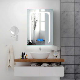Aluminum Lights Bluetooth Speaker smart led bathroom mirror cabinet